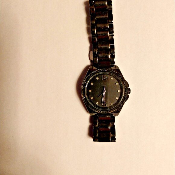 “Ladies Coach Ceramic Watch Excellent Condition. Will fit up to a 5 3/4" wrist. - Picture 3 of 11